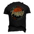 Pappy Like A Grandpa Only Cooler Vintage Retro Fathers Day Men's 3D T-Shirt Back Print Black