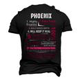 Phoenix Name Phoenix Name Men's 3D T-shirt Back Print Black