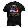 Mens Proud Army National Guard Stepdad Men's 3D T-Shirt Back Print Black