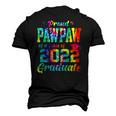 Proud Pawpaw Of A Class Of 2022 Graduate Tie Dye Men's 3D T-Shirt Back Print Black