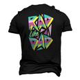 Rad Like Dad 80S Retro Graphic Men's 3D T-Shirt Back Print Black