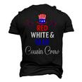 Red White & Blue Cousin Crew 4Th Of July Firework Matching Men's 3D T-shirt Back Print Black