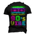 Retro Aesthetic Costume Party Outfit 90S Vibe Men's 3D T-Shirt Back Print Black