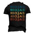 Riojas Name Shirt Riojas Family Name Men's 3D Print Graphic Crewneck Short Sleeve T-shirt Black