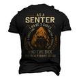 Senter Name Shirt Senter Family Name V2 Men's 3D Print Graphic Crewneck Short Sleeve T-shirt Black