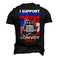 I Support Truckers Freedom Convoy 2022 V3 Men's 3D T-shirt Back Print Black