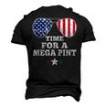Time For A Mega Pint 4Th Of July Patriotic Sunglasses Men's 3D T-shirt Back Print Black