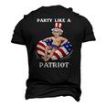 Uncle Sam 4Th Of July Usa Patriot Men's 3D T-Shirt Back Print Black