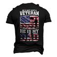 Veteran Dad 4Th Of July Or Labor Day Men's 3D T-shirt Back Print Black