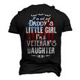 Veteran Im Veterans Daughter Not Just Daddys Little Girl Vintage American Flag Veterans Da Navy Soldier Army Military Men's 3D Print Graphic Crewneck Short Sleeve T-shirt Black