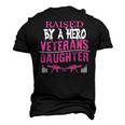 Veteran Veterans Day Raised By A Hero Veterans Daughter For Women Proud Child Of Usa Army Militar Navy Soldier Army Military Men's 3D Print Graphic Crewneck Short Sleeve T-shirt Black