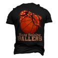 Womens Vintage Busy Raising Ballers Basketball Player Mother 92 Basketball Men's 3D T-shirt Back Print Black