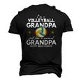 Im A Volleyball Grandpa Like Normal Grandparents Men's 3D T-Shirt Back Print Black