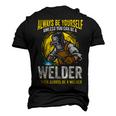 Welder Clothes For Men Welding V2 Men's 3D T-shirt Back Print Black