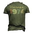 1974 Birthday Vintage 1974 Men's 3D T-shirt Back Print Army Green