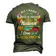 All I Want Is For My Dad & Mom In Heaven 24Ya2 Men's 3D Print Graphic Crewneck Short Sleeve T-shirt Army Green