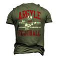 Argyle Eagles Fb Player Vintage Football Men's 3D T-Shirt Back Print Army Green