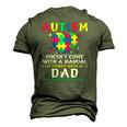 Mens Autism Doesnt Come With Manual Dad Autism Awareness Puzzle Men's 3D T-Shirt Back Print Army Green