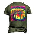 Awesome Like My Dad Matching Fathers Day Kids Tie Dye V2 Men's 3D T-Shirt Back Print Army Green