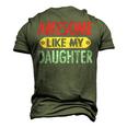 Awesome Like My Daughter Parents Day V2 Men's 3D T-Shirt Back Print Army Green