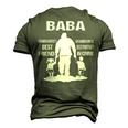 Baba Grandpa Baba Best Friend Best Partner In Crime Men's 3D T-shirt Back Print Army Green