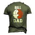 Mens Ball Dad Volleyball Basketball Dad Men's 3D T-Shirt Back Print Army Green