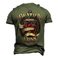 Beaton Blood Runs Through My Veins Name Men's 3D Print Graphic Crewneck Short Sleeve T-shirt Army Green