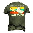 Best American Eskimo Dad Ever Funny American Eskimo Dad Men's 3D Print Graphic Crewneck Short Sleeve T-shirt Army Green