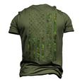 Best Bonus Dad Ever Us American Military Camouflage Flag Men's 3D Print Graphic Crewneck Short Sleeve T-shirt Army Green