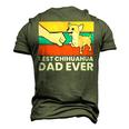 Best Chihuahua Dad Ever Cute Chihuahuas Men's 3D Print Graphic Crewneck Short Sleeve T-shirt Army Green
