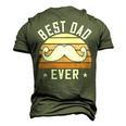 Best Dad Ever Fathers Day Gift Men's 3D Print Graphic Crewneck Short Sleeve T-shirt Army Green
