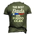 Mens The Best Dads Are Puerto Rican Puerto Rico Men's 3D T-Shirt Back Print Army Green