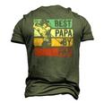 Best Papa By Par Papa Golf Fathers Day Men's 3D T-Shirt Back Print Army Green