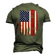 Best Papaw Ever Us Flag Patriotic 4Th Of July American Flag Men's 3D T-Shirt Back Print Army Green
