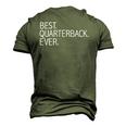 Best Quarterback Ever Football Player Season Men's 3D T-Shirt Back Print Army Green