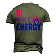 Bi Wife Energy Bisexual Pride Bisexual Rainbow Flag Bi Pride V2 Men's 3D T-shirt Back Print Army Green