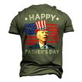 Biden 4Th Of July Joe Biden Happy Fathers Day Men's 3D T-Shirt Back Print Army Green