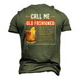 Call Me Old Fashioned Sarcasm Drinking Men's 3D T-Shirt Back Print Army Green