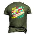 Cassette Tape Party Retro 90S Music Costume 90S Vibe Men's 3D T-Shirt Back Print Army Green