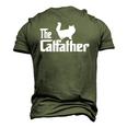 The Catfather Persian Cat Lover Father Cat Dad Men's 3D T-Shirt Back Print Army Green