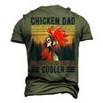 Chicken Chicken Chicken Dad Like A Regular Dad Farmer Poultry Father Day_ V11 Men's 3D Print Graphic Crewneck Short Sleeve T-shirt Army Green