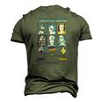 Choose Your Fighter Triple Jump Men's 3D T-Shirt Back Print Army Green