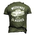 Weekend Classics Vintage Truck Men's 3D T-Shirt Back Print Army Green