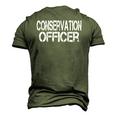 Conservation Officer Vintage Halloween Costume Men's 3D T-Shirt Back Print Army Green