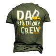 Mens Construction Dad Birthday Crew Party Worker Dad Men's 3D T-shirt Back Print Army Green