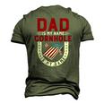 Cornhole Player Dad Is My Name Cornhole Is My Game Men's 3D T-Shirt Back Print Army Green
