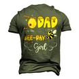 Dad Of The Bee Day Girl Hive Party Birthday Sweet Men's 3D T-shirt Back Print Army Green