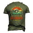 Being A Dad Is An Honor Being A Grandpop Is Priceless Men's 3D T-Shirt Back Print Army Green