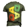 Mens Dada Fathers Day Men's 3D T-Shirt Back Print Army Green