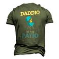 Daddio Of The Patio Fathers Day Bbq Grill Dad Men's 3D T-Shirt Back Print Army Green